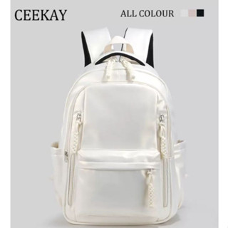  Túi Xách Nữ Ceekay Balo Da Chống Thấm Nước Dáng To Trơn Ngăn Khép Kín Hàng Quảng Châu 