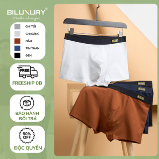 Combo 3 Quần Sịp Đùi Boxer, Quần Lót Nam 7SIDB014 - 8SIDT405 Biluxury Thoáng Khí Siêu Mát Mỏng Mềm Cao Cấp