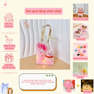 Set quà sinh nhật handmade dễ thương lylycraft , móc khoá len 12 con giáp kèm túi đựng có sẵn thiệp