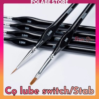 Cọ DẸT, TRÒN PREMIUM lube bàn phím cơ, cọ lube switch, cọ lube stab bàn phím, cọ lube cao cấp - Polabe Store