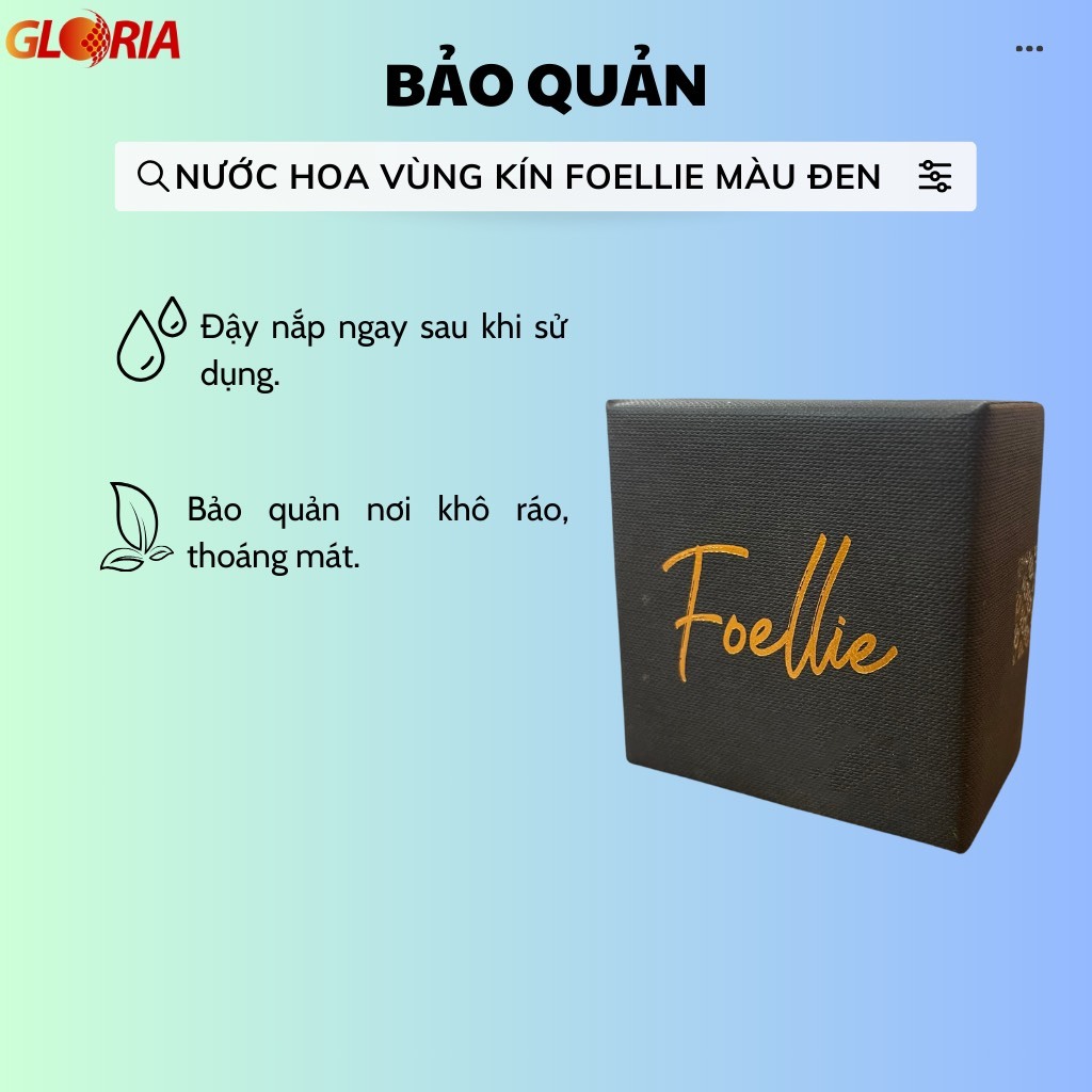 Nước Hoa Vùng Kín Hương Thơm Nồng Nàn, Mãnh Liệt Foellie Bijou 5ml (Chai Đen - Best Seller)