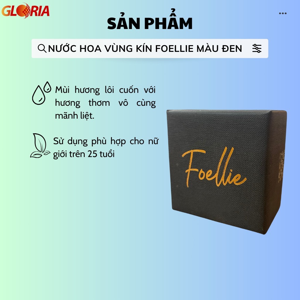 Nước Hoa Vùng Kín Hương Thơm Nồng Nàn, Mãnh Liệt Foellie Bijou 5ml (Chai Đen - Best Seller)