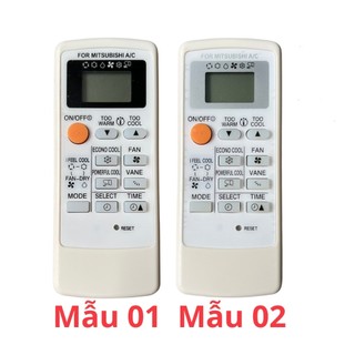 Điều khiển điều hòa Mitsubishi Mã 01 Inverter MP04A,remote máy lạnh Mitsubishi