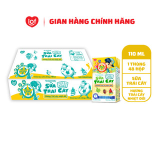 Sữa trái cây KUN vị trái cây nhiệt đới thùng 48 hộp x 110ml
