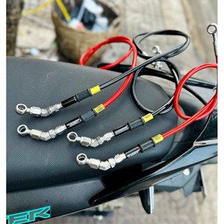  Dây dầu Hell 45 độ đầu ngắt CNC full inox_lắp cho mọi dòng xe ngắt 45 độ chắc chắn 