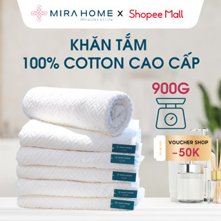 Khăn tắm mira home cotton cao cấp mềm mại, không xù lông, thấm hút nhanh, phù hợp với da nhạy cảm