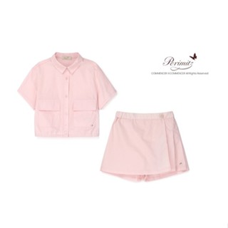 [VNXK chính hãng] Áo - Quần váy bé gái xuất Hàn dư xịn Perimitz (hồng trơn, 15-45kg)