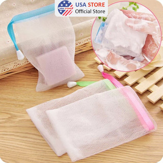 Túi lưới đựng xà bông cục + tạo bọt xà bông