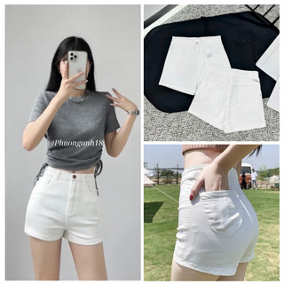 Quần Short jean Nữ giấy, Quần Đùi Jeans Nữ co giãn 4 chiều tôn vòng 3 siêu hot