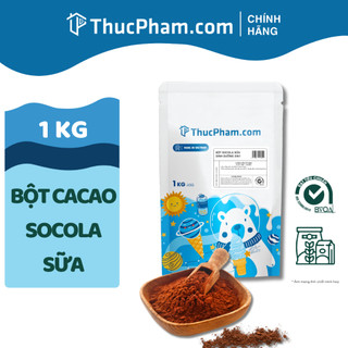 1KG Bột Cacao Socola Sữa Dinh Dưỡng 3in1 ThucPham.com Hòa Tan Uống Liền Các Vị Cacao Socola và Cacao Sữa Dừa