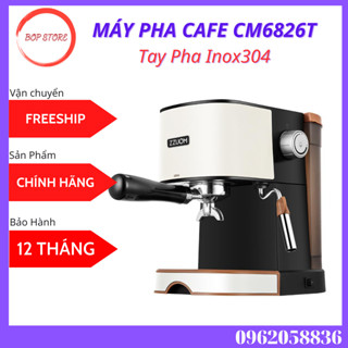 Máy Pha Cà phê CM6826 Tay Pha Inox 304 Espresso 20Bar