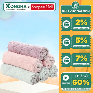 Khăn Lau Bếp, Bát Đĩa KONOHA Đa Năng 2 Mặt Siêu Thấm Hút Nước