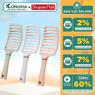 Lược Massage Da Đầu KONOHA G12 Có Đệm Không Khí, Êm Ái, Lược Tóc Nữ Chuyên Dụng, Dùng Cho Nhiều Kiểu Tóc