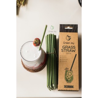 Ống hút cỏ bàng khô Green Joy 15cm (thùng 1000 ống)