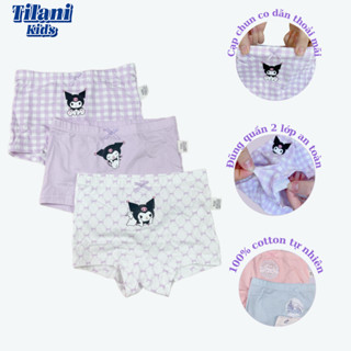 Combo 3 Quần chip cho bé gái Teengo 100% cotton thoáng khí từ 10-35Kg PK398 -TILANI Store