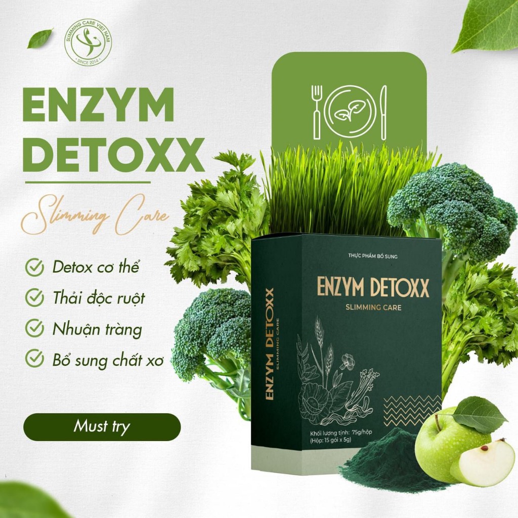 Enzym Detoxx Slimming Care Giúp Detox Thanh Lọc Cơ Thể Thải Độc Hỗ Trợ Tiêu Hóa Giảm Cân Cấp Tốc