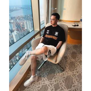 Quần Short Amand Solid Stripe Basic Short - Black/ White/ Grey QS024