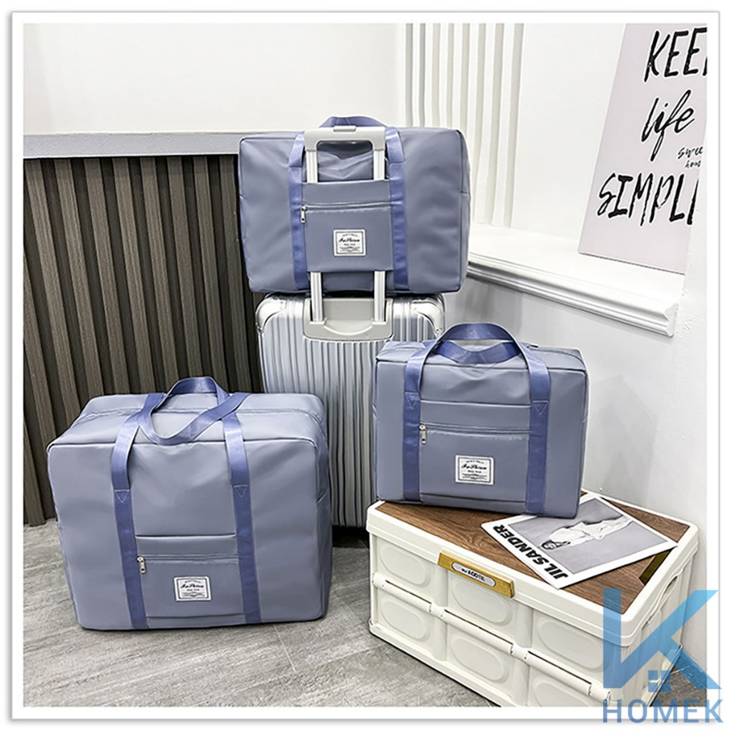 Túi Du Lịch Chống Thấm HOMEK, Túi Vải Gấp Gọn Nhiều Ngăn Chắc Chắn Chống Bụi