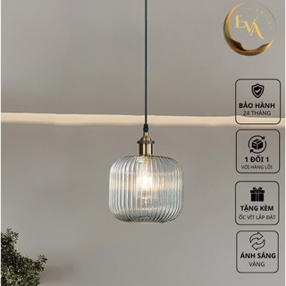 Đèn thả thủy tinh, thả bàn ăn hiện đại , đèn thả thủy tinh nhiều màu AP177 đui nấm E27 D200mm