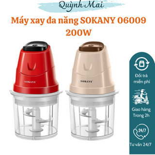 Máy xay đa năng SOKANY 06009 200W Xay thịt cá, xay đá, Xay rau củ quả. Máy xay tiện dụng, lưỡi dao sắc bén, cực khoẻ