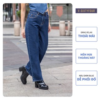 Quần jeans nữ dáng relax basic. relax basic women's jeans v-sixtyfour v64 - 123wd1080b1970