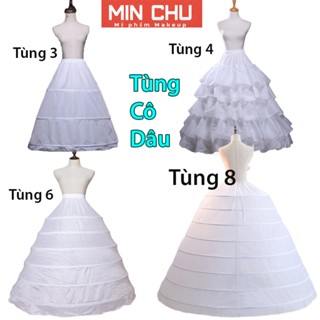 Tùng Cô Dâu 3 Tầng, 4 Tầng, 6 Tầng, 8 Tầng Làm Phồng Váy Cô Dâu Chuyên Dùng Cho Các Tiệm Áo Cưới