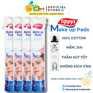 Bông tẩy trang tippys classic make up pads 140 miếng