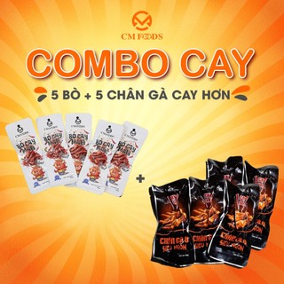 Combo 5 bò cay mala cay thơm + 5 chân gà cay hơn - cm food