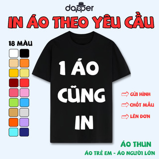 IN THEO YÊU CẦU- ÁO THUN CỘC TAY, ĐỒNG PHỤC, ÁO NHÓM,ÁO ĐI BIỂN, CHẤT COTTON CO GIÃN  2 CHIỀU-RT02