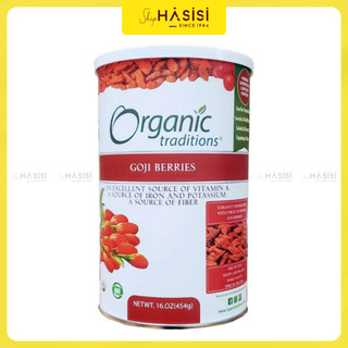 Kỷ tử hữu cơ mỹ organic traditions - goji berries 454g