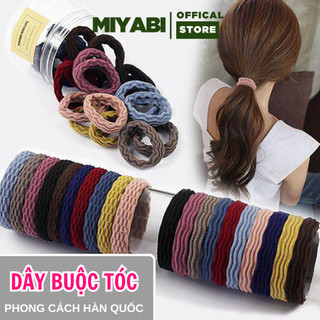 Dây buộc tóc nhiều màu , chun buộc tóc co giãn, dây cột tóc phong cách Hàn Quốc - MIYABI STORE