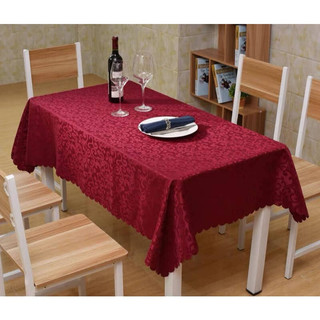 Khăn trải bàn chữ nhật vải gấm họa tiết sang trọng 1m x 1m5