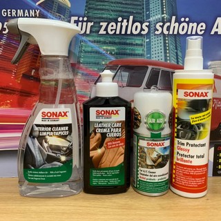 COMBO sản phẩm chăm sóc bảo dưỡng phục hồi vẻ mới cho nội thất ô tô - SONAX
