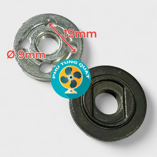 1 bộ kẹp lưỡi máy mài 1 tấc lõm - chén kẹp đá cắt giữ cố định phụ tùng quạt