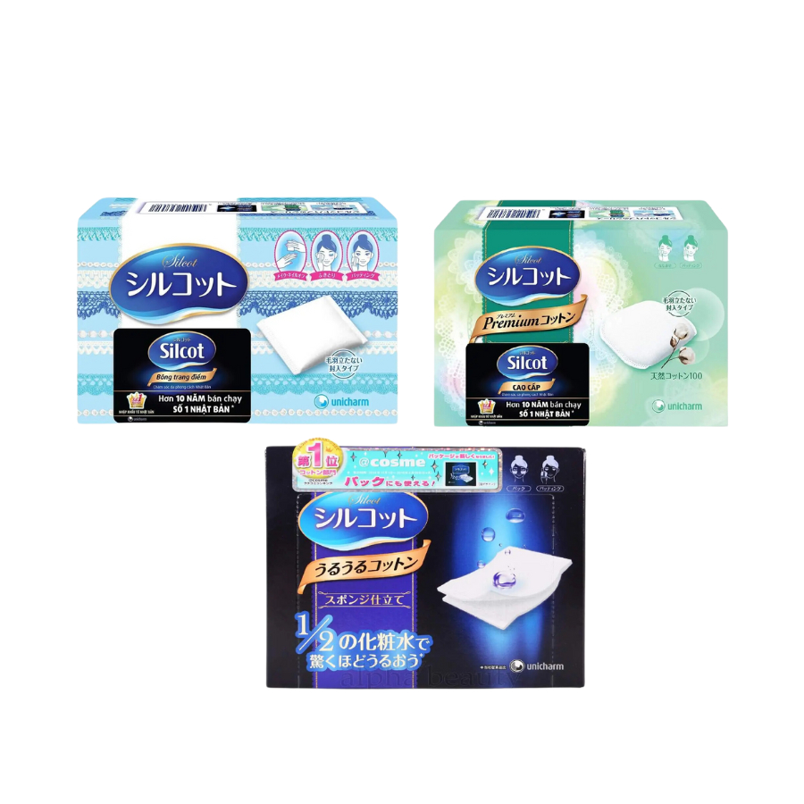 BÔNG TẨY TRANG SILCOT NHẬT BẢN