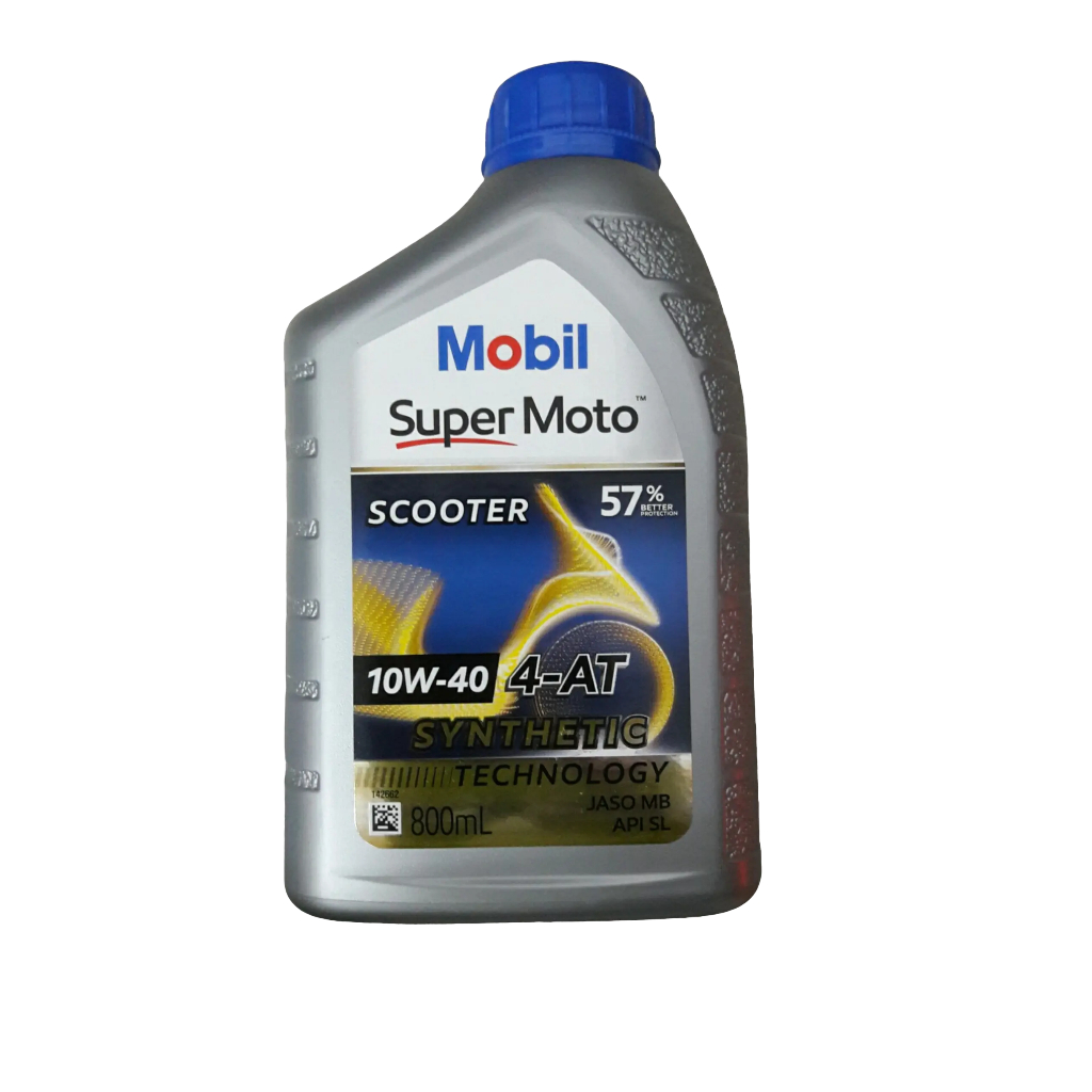 Nhớt cao cấp Mobil Super Moto Scooter 10w40 800ml Dùng Cho Xe Tay Ga - Nhớ Mobil nhập khẩu Singapore