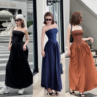 Đầm Maxi Ống Phối Gân - 3605