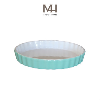 Khay nướng bánh carthage baking tròn bằng gốm chịu nhiệt cao Made4Home