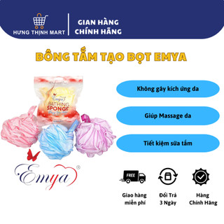 Bông tắm tròn tạo bọt emya