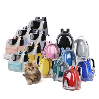 Balo phi hành gia nhựa trong nhiều màu cho chó mèo xinh xắn