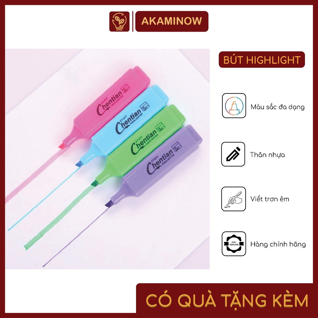 Bút nhớ dòng/ Bút đánh dấu nhiều màu highlight