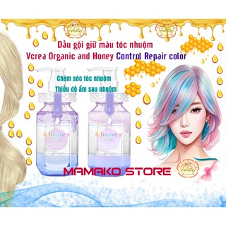   Dành cho tóc nhuộm  Dầu gội & Dầu xả hữu cơ Organic ViCREA &honey Color Control Repair giữ màu,cấp ẩm tóc nhuộm 