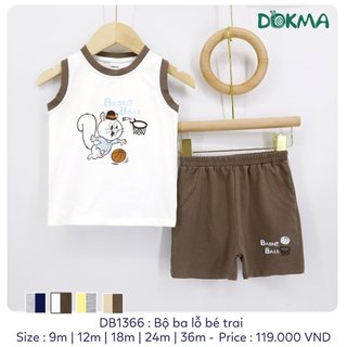 Bộ ba lỗ/ sát nách Dokma DB2100
