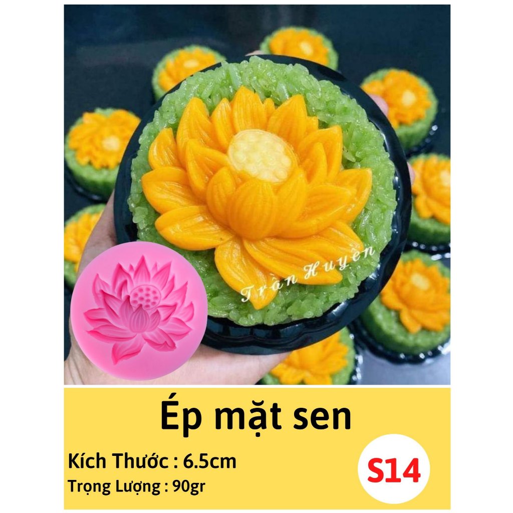 Khuôn Silicon 4D Hoa Sen, Lá, Sen đá