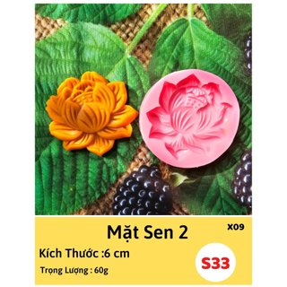 Khuôn Silicon 4D Hoa Sen, Lá, Sen đá