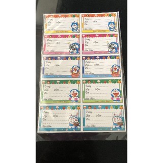 Combo 10 cái giấy nhãn học sinh nhiều hình dáng