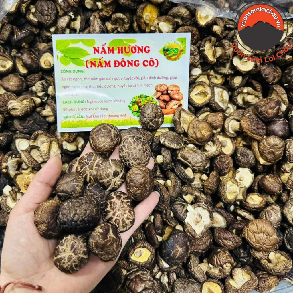 Nấm đông cô khô loại 1 1kg sấy khô từ nấm đông cô tươi Sapa.  Đặc sản nấm đông cô nấm hương rừng Tây