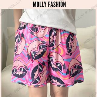 Quần Short hoạt hình PSY GIRL Unisex dành cho nam nữ mặc nhà 38-65kg Molly Fashion