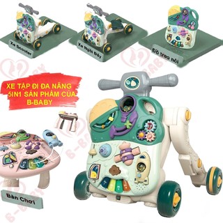 Xe Tập Đi Đa Năng Cho Bé 5IN1, Dụng Cụ Tập Đi Chống Lật Chống Trượt, Xe Tập Đi Chống Vòng Kiềng Trẻ Em