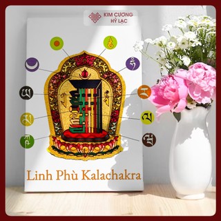 Linh Phù Kim Cang Thời Luân, Decal Kalachakra Bảo Hộ Và May Mắn Nhiều Kích Thước